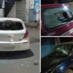 शंभर जणांच्या टोळक्याने धुडगूस घालत कोयता, तलवारी आणि सिमेंटच्या ब्लॉकने केली १० वाहनांची तोडफोड