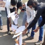 पिंपरी चिंचवड महानगरपालिकेने सादर केलेल्या पर्यावरण अहवालाची रयत विद्यार्थी परिषदेकडून होळी