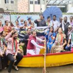 राष्ट्रवादीने केले ‘बोट दाखवा,बोट थांबवा’ हे उपरोधिक आंदोलन