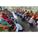 गुरूपूजन व पालकांचे पाद्यपूजन करून गुरुपौर्णिमा उत्साहात साजरी