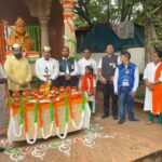 Pooja in a traditional manner by Vrikshmitra Arun Pawar of Mangal Kalash of holy soil brought from all over the country