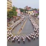 Vijayadashami Saghosh path movement by RSS Sangh in enthusiasm