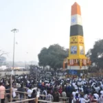 Lakhs of Bhima soldiers pay their respects to the historic Victory Pillar at Koregaon Bhima