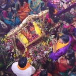 Ganesha birth ceremony in 'Dagdusheth' Ganapati temple with chanting of mangal swaras ​