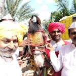 Departure of horses Of Dnyaneshwar Maharaj Palkhi ceremony from Ankali