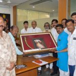 a hundred year old trumpet was presented to Mr. Pawar Saheb