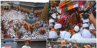 Departure of Saint Tukaram Maharaj's palanquin to Pandharpur