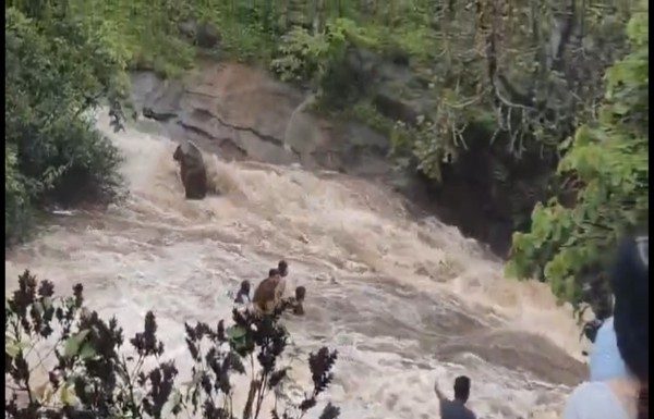 Succeeded in finding the bodies of all the five people who were washed away from the falls
