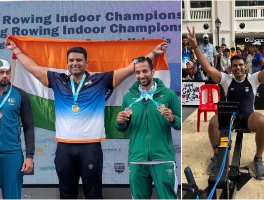 Prof. Aditya Kedari of MIT ADT University Wins Gold at Asian Indoor Rowing Championship