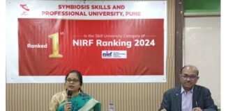 Symbiosis Skills and Professional University ranked first in National Institutional Ranking Framework (NIRF) 2024 Skill University category