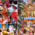 सुरेल सनईवादन, बँड पथकाचे सुमधूर वादन आणि ढोल ताशांचा गजरात मानाच्या पाच गणपतींचे विसर्जन