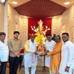 पांडुरंग बलकवडे यांच्या हस्ते अंभ्रूणी धनलक्ष्मी मातेची प्राणप्रतिष्ठा संपन्न