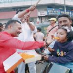 कसबा मतदारसंघात भारतीय जनता पार्टीकडून हरियानाच्या विजयाचा जल्लोष