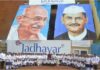 Tribute to Mahatma Gandhi and Lal Bahadur Shastri through magnificent 40 x 80 feet paintings