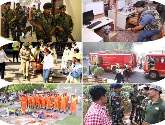 शहरी व ग्रामीण भागात ऑपरेशन अभ्यासातंर्गत सहा ठिकाणी मॉक ड्रिल यशस्वी