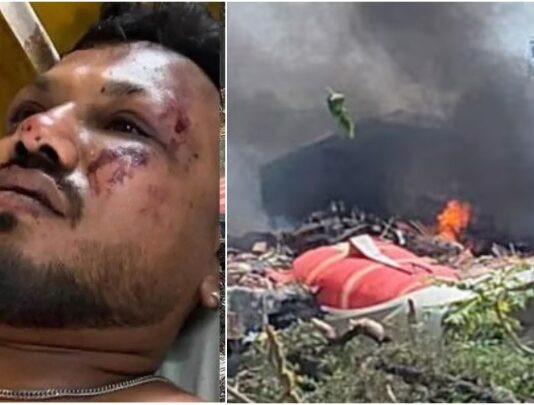 One passenger survived the Ahmedabad plane crash