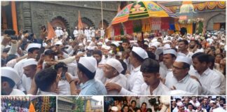 ज्ञानोबा-तुकोबा नामाच्या जायघोषात संत तुकाराम महाराजांच्या  पालखीचे देहूहून पंढरपूरकडे प्रस्थान संत तुकाराम महाराजांच्या पालखीचे देहूहून पंढरपूरकडे प्रस्थान