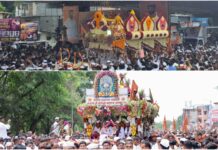 पुण्यनगरीत अवतरला भक्तीचा महासागर : माउली व तुकोबांच्या पालखीचे भक्तिभावात स्वागत पुण्यनगरीत अवतरला भक्तीचा महासागर : माउली व तुकोबांच्या पालखीचे भक्तिभावात स्वागत