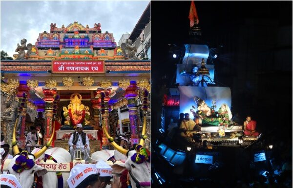 पुण्याच्या गणेश विसर्जन मिरवणुकीची तब्बल 35 तासानंतर सांगता : मानाच्या पाच गणपतींसह प्रमुख मंडळाच्या गणपतींना पुणेकरांचा भावपूर्ण निरोप पुण्याच्या गणेश विसर्जन मिरवणुकीची तब्बल ३२ तासानंतर सांगता