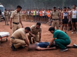१६०० मीटर धावताना २३ वर्षीय तरुणाचा मृत्यू, बुलढाण्यातील पुरुषोत्तमचे खाकीचे स्वप्न अधुरे