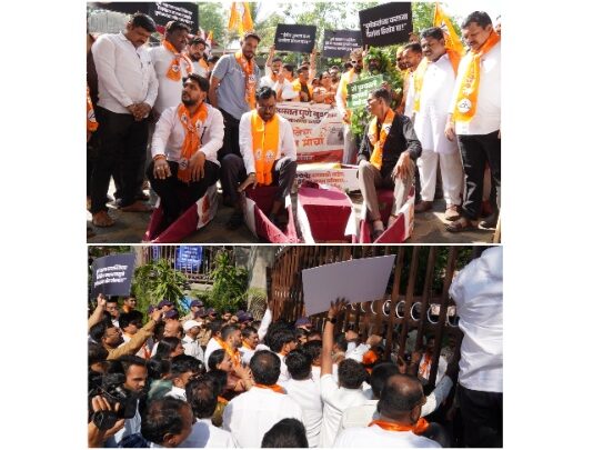 शिवसेना होडी आंदोलन पुणे महापालिका