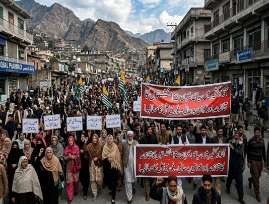 पाकिस्तान प्रशासित काश्मीर राजकीय संघर्ष
