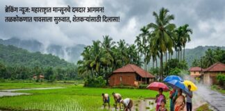 मान्सूनचे महाराष्ट्रात आगमन: तळकोकणात पावसाला सुरुवात, शेतकऱ्यांसाठी दिलासादायक बातमी मान्सूनचे महाराष्ट्रात आगमन
