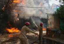 दिल्ली मालवीय नगर आग दुर्घटना