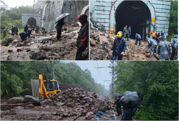 पुणे-मुंबई रेल्वे आणि रस्ते वाहतूक ठप्प पुणे-मुंबई रेल्वे आणि रस्ते वाहतूक ठप्प