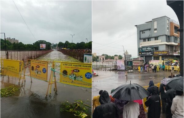मुसळधार पावसामुळे इंद्रायणी नदीला पूर; आळंदीतील सर्व पूल वाहतुकीसाठी बंद आळंदी इंद्रायणी नदी पूर स्थिती