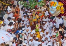 ‘ज्ञानोबा-तुकाराम’च्या जयघोषात आणि वरुणराजाच्या साक्षीने जगद्गुरू संत तुकाराम महाराजांच्या आषाढी वारी पालखीचे पंढरीकडे प्रस्थान!