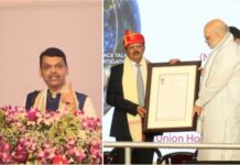 राष्ट्रीय सुरक्षेच्या ‘चाणक्या’चा राजकीय ‘चाणक्या’च्या हस्ते गौरव – देवेंद्र फडणवीस ; अजित डोवाल यांना मानाचा लोकमान्य टिळक पुरस्कार प्रदान
